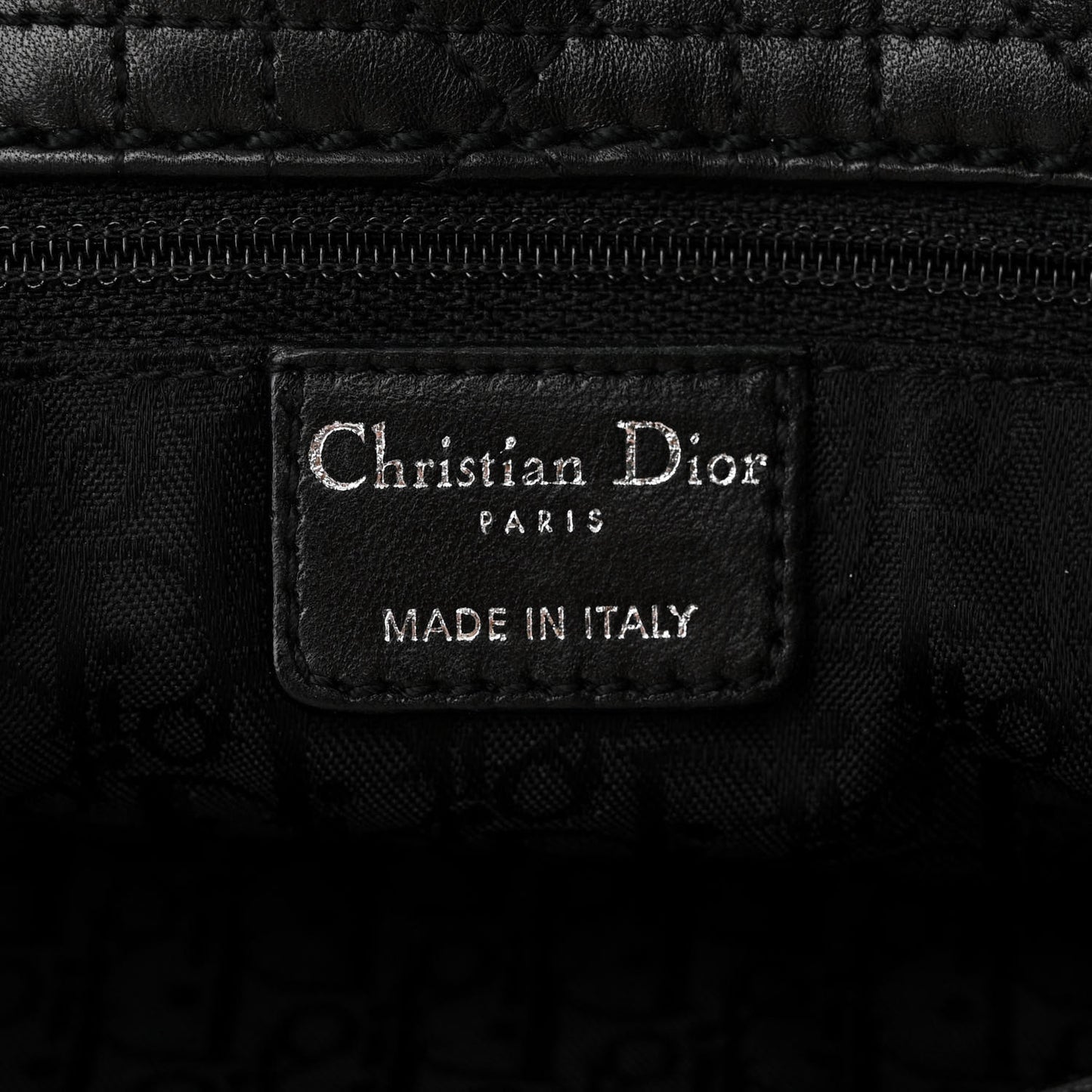 Lambskin Cannage Large Soft Lady Dior Shopping Tote Black