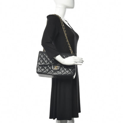 Chanel Caviar Quilted Jumbo Double Flap Black 2 of 11