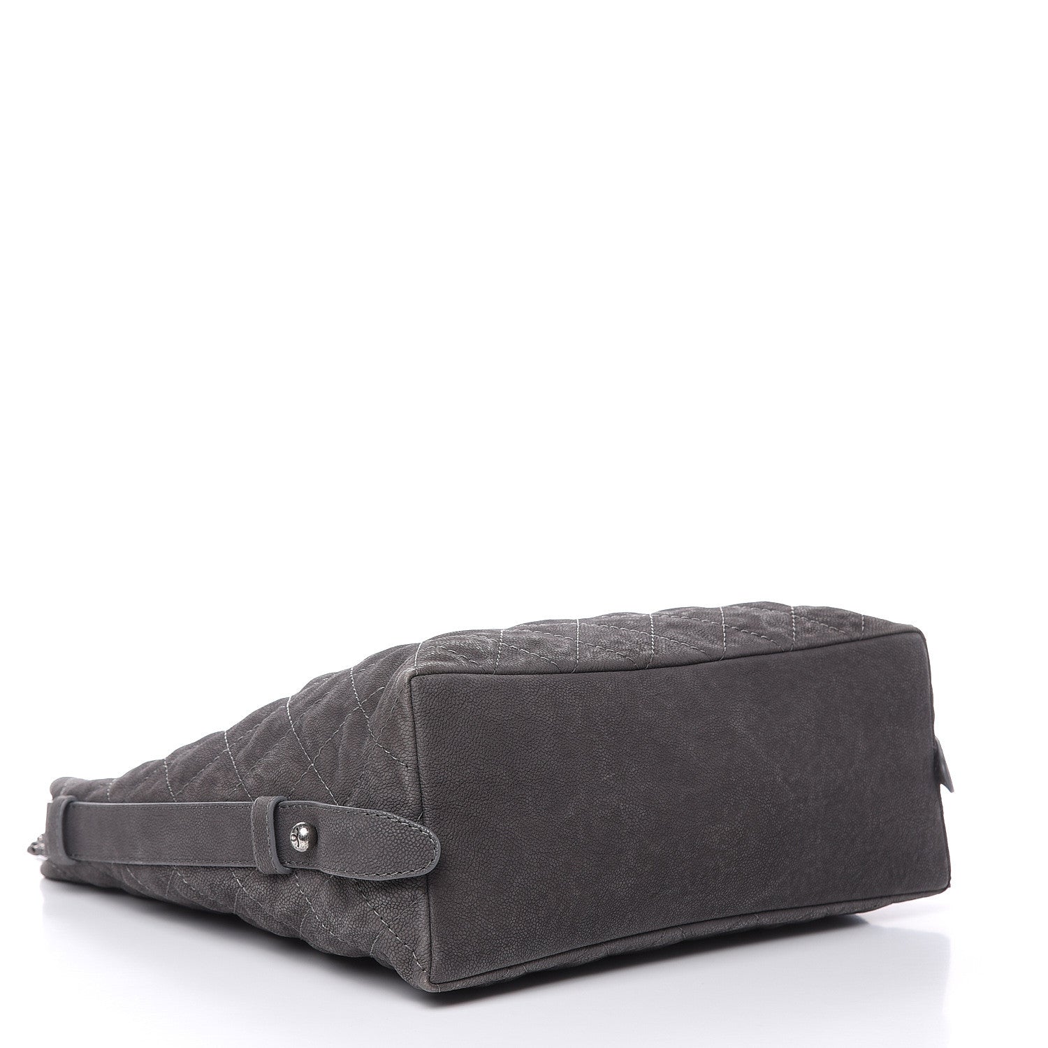 Chanel Iridescent Caviar Quilted Boy Handle Hobo Dark Grey 4 of 13