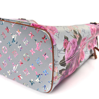 Louis Vuitton Metallic Monogram LV Garden Neverfull MM Silver 9 of 9