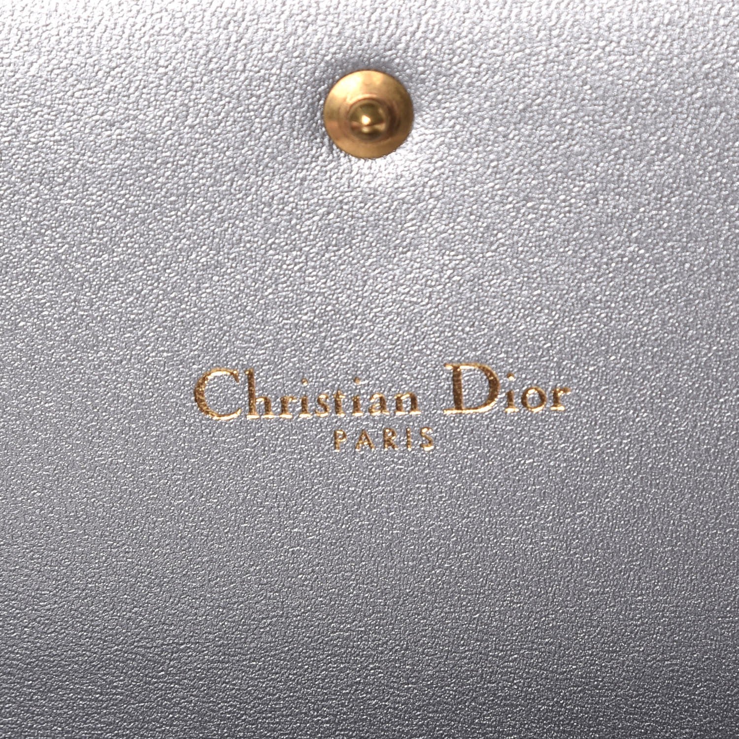 Christian Dior Metallic Calfskin J'Adior Croisiere Chain Wallet Silver 6 of 7