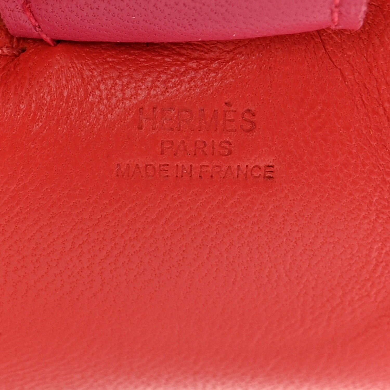 Hermes Milo Lambskin Grigri Rodeo Horse Bag Charm GM Rouge Indien Rubis Rose Mexico 3 of 4
