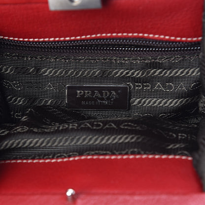 Prada Goatskin Cerniera Small Doctor Bag Rubino 6 of 10