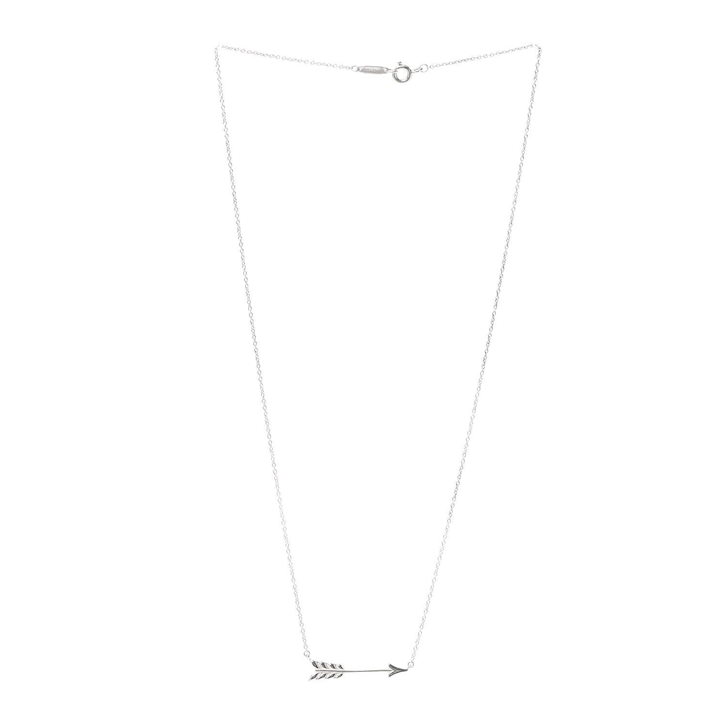 Tiffany Sterling Silver Paloma's Graffiti Arrow Pendant Necklace 3 of 5
