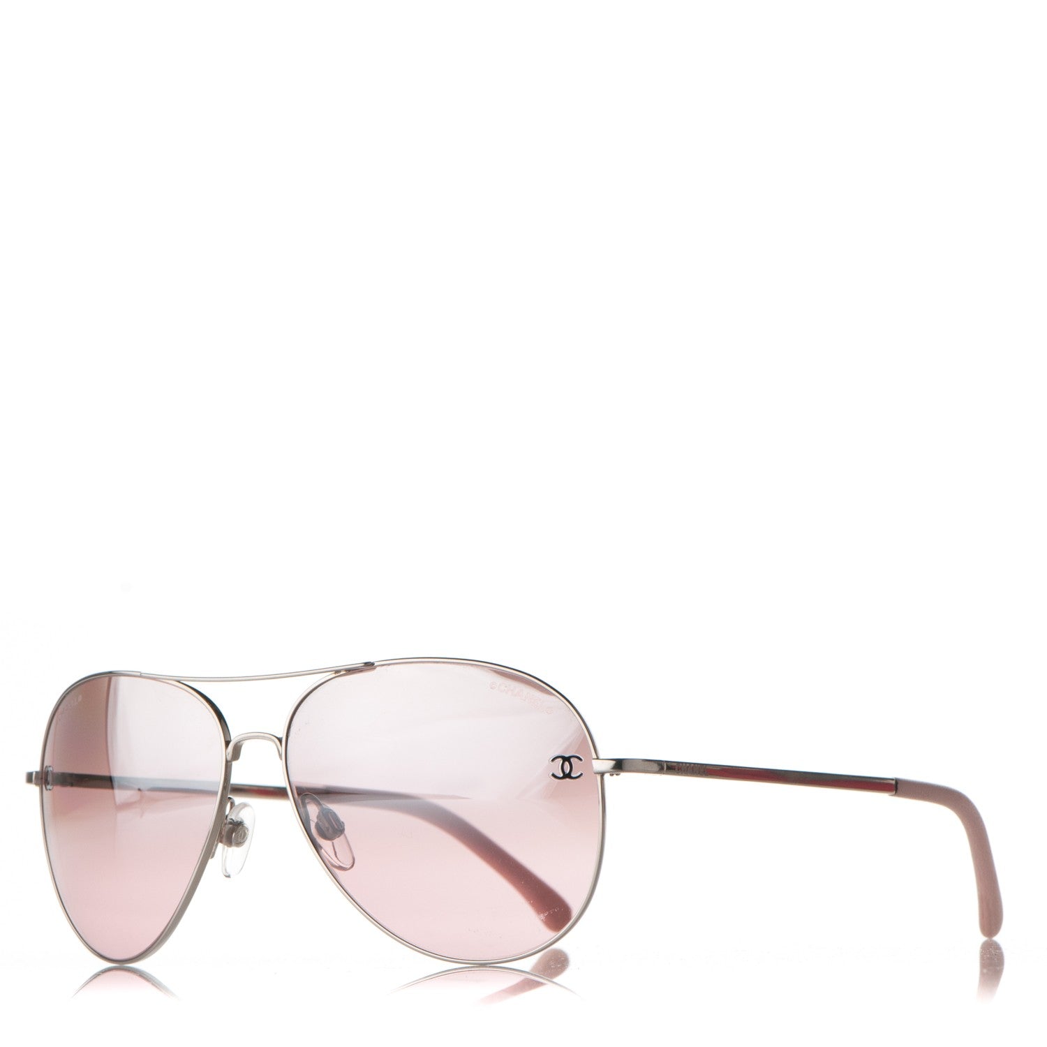 Chanel CC Aviator Sunglasses 4189-T-Q Pink 1 of 10