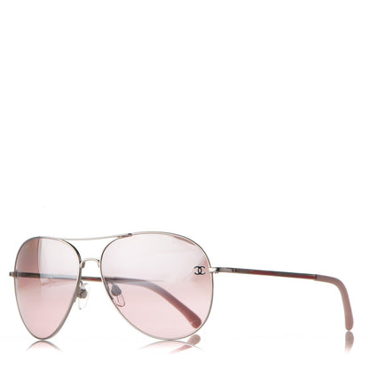 Chanel CC Aviator Sunglasses 4189-T-Q Pink 1 of 10