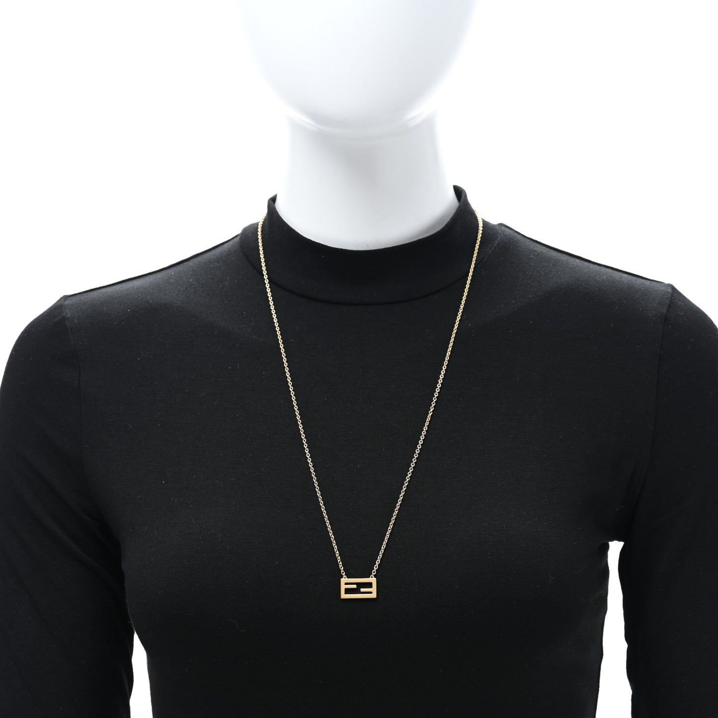 Bronze Baguette Necklace Gold