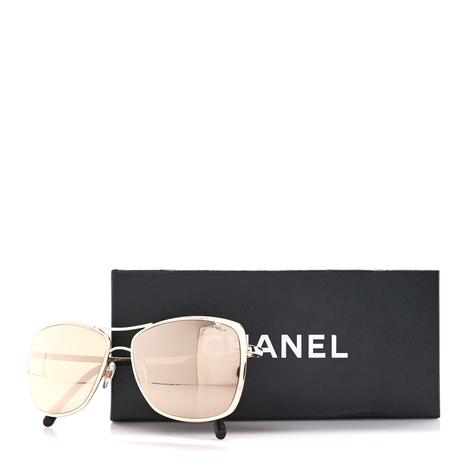 Chanel Metal Pilot Summer Sunglasses 4224 Gold 8 of 8
