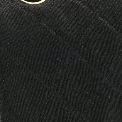 Chanel Jersey Quilted Medium Bijoux Chain Double Flap Black 11 of 14