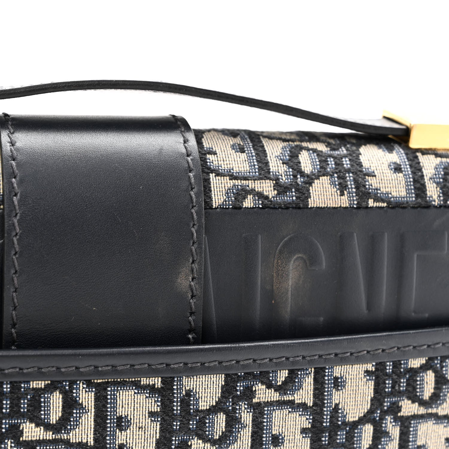 Christian Dior Oblique 30 Montaigne Flap Bag Blue 13 of 14