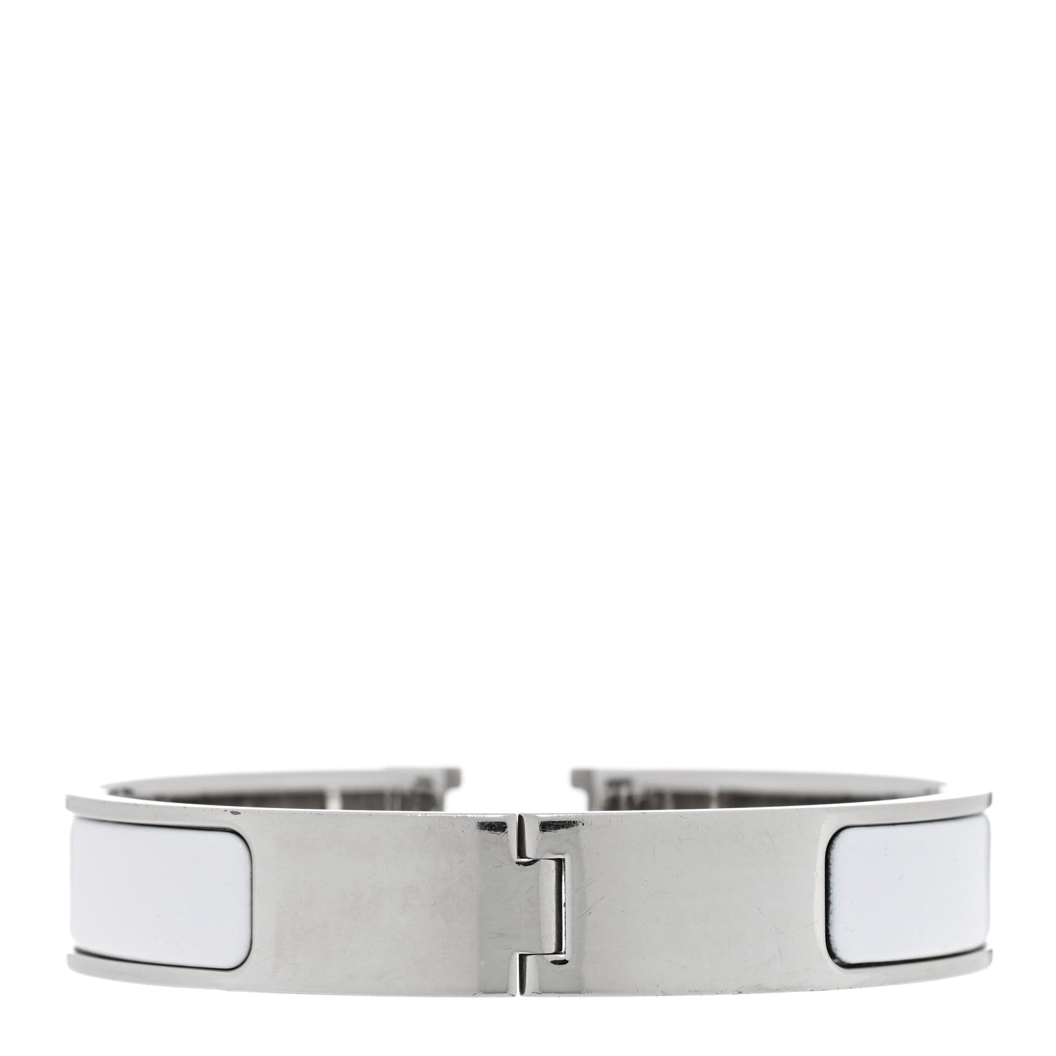Hermes Enamel Narrow Clic Clac H Bracelet PM White 3 of 5