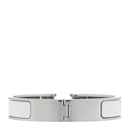 Hermes Enamel Narrow Clic Clac H Bracelet PM White 3 of 5