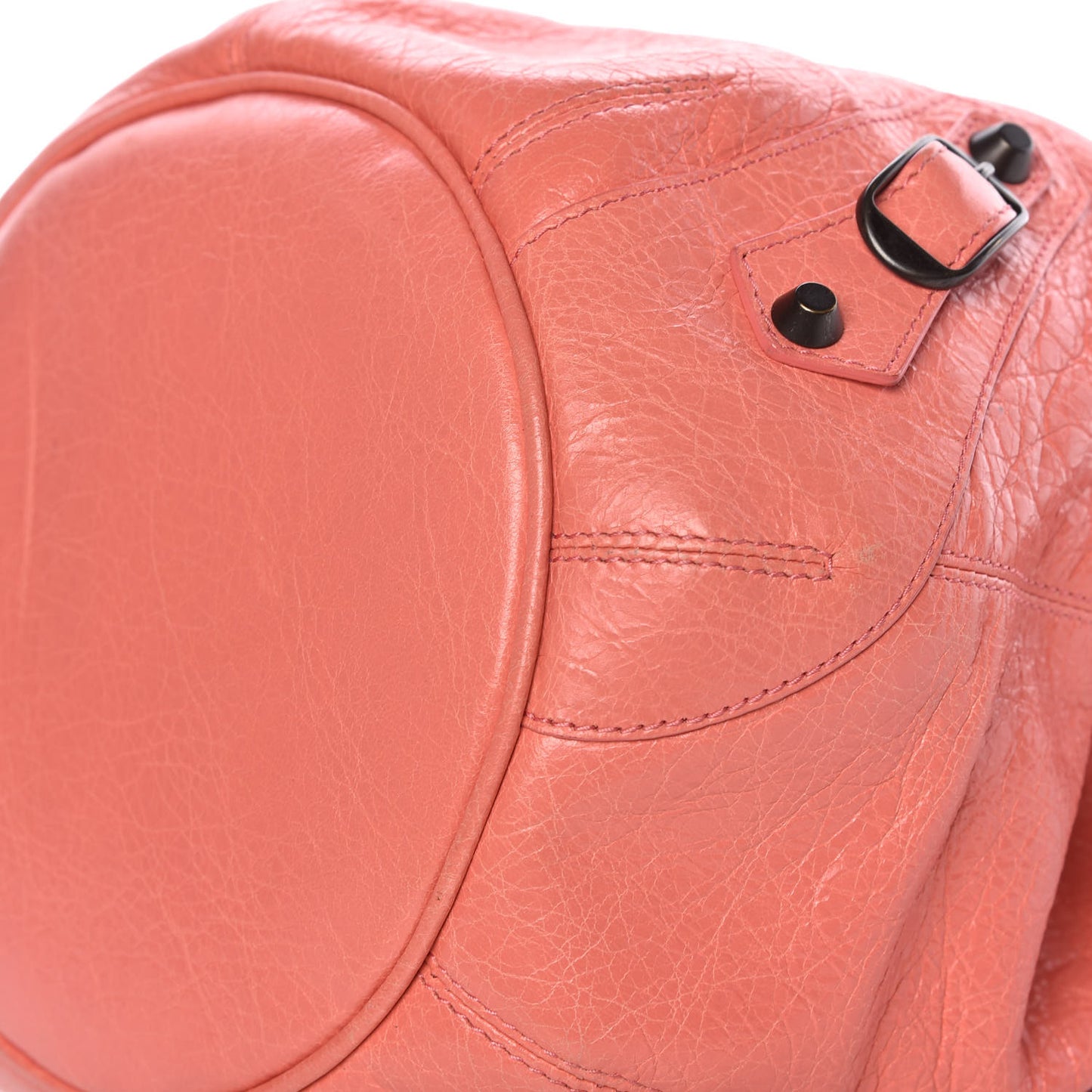 Agneau Classic Hardware Mini Pompon Rose Azalee