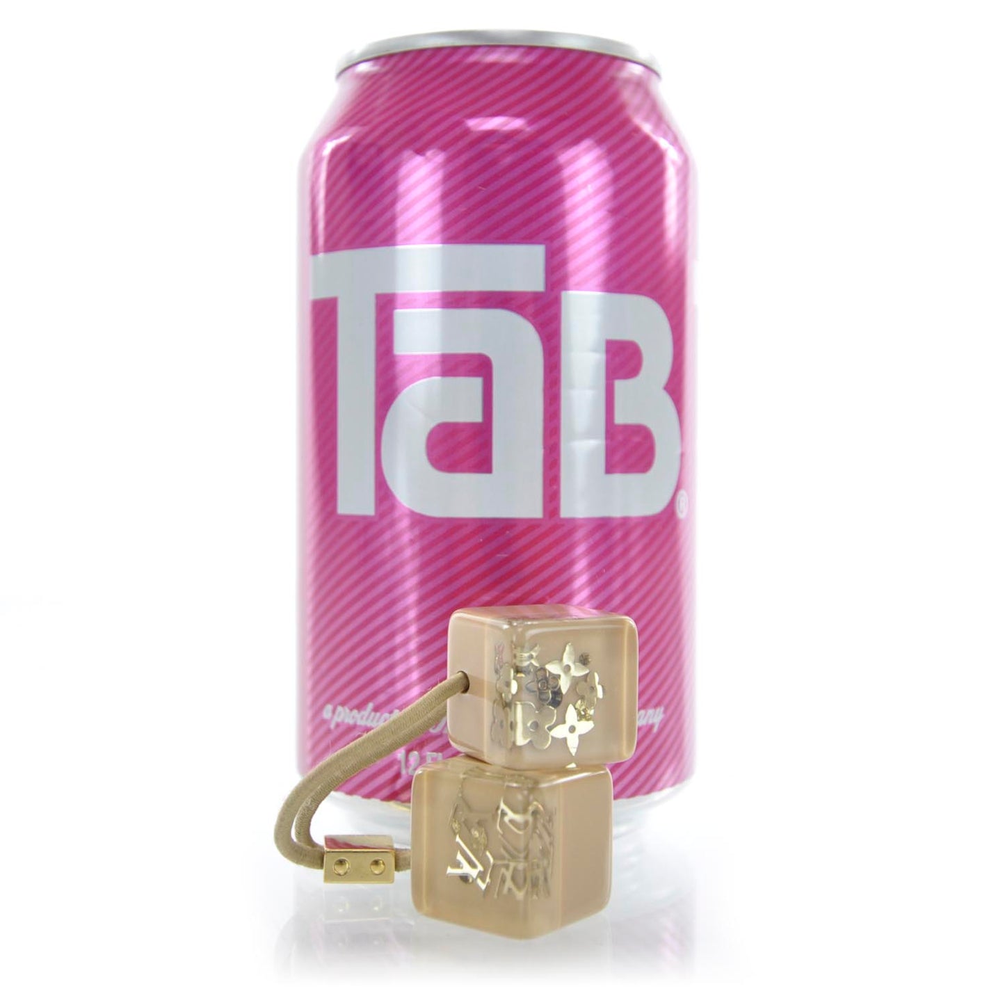 Monogram Hair Cubes Inclusion Beige