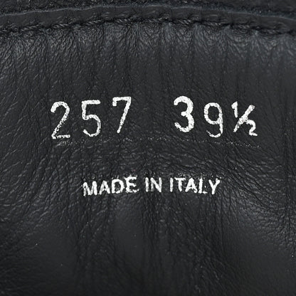 Prada Spazzolato Rois Re-Nylon Metal Triangle Logo Monolith Pouch Pocket 55mm Tall Combat Boots 39.5 Black 9 of 13