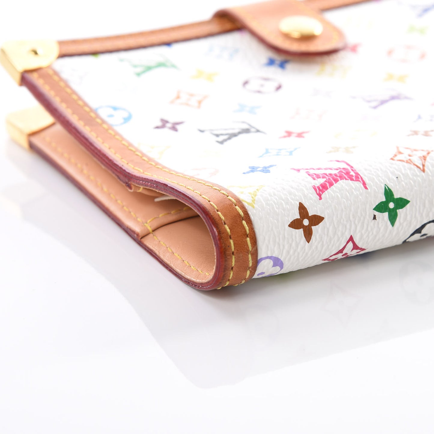 Monogram Multicolor Small Ring Agenda Cover White