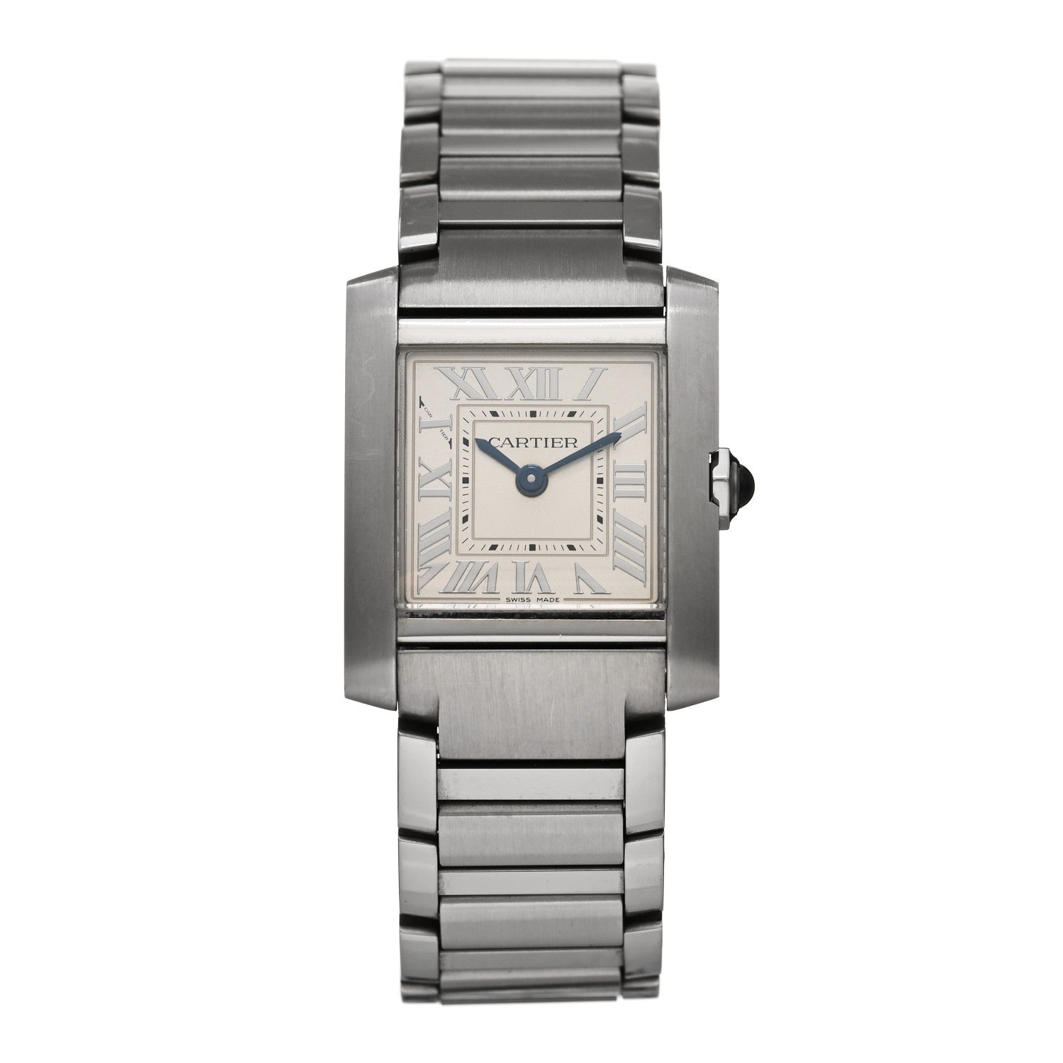 Cartier Stainless Steel 21mm Tank Francaise Quartz Watch Silver 1 of 5