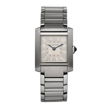 Cartier Stainless Steel 21mm Tank Francaise Quartz Watch Silver 1 of 5