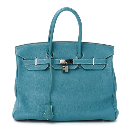 Hermes Togo Birkin 35 Blue Jean 1 of 10