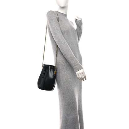 Saint Laurent Smooth Calfskin Small Talitha Bucket Bag Black 2 of 10