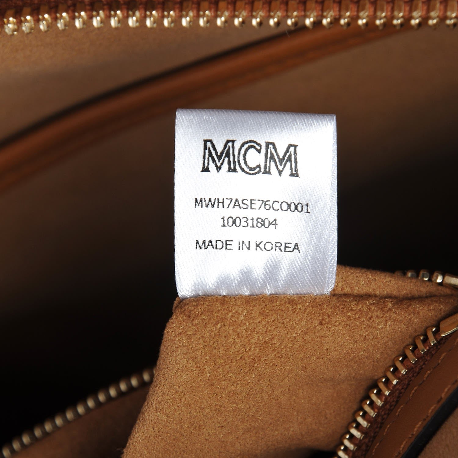 MCM Visetos Large Hobo Cognac 7 of 11