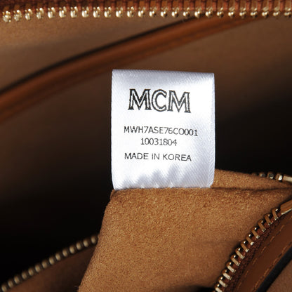 MCM Visetos Large Hobo Cognac 7 of 11