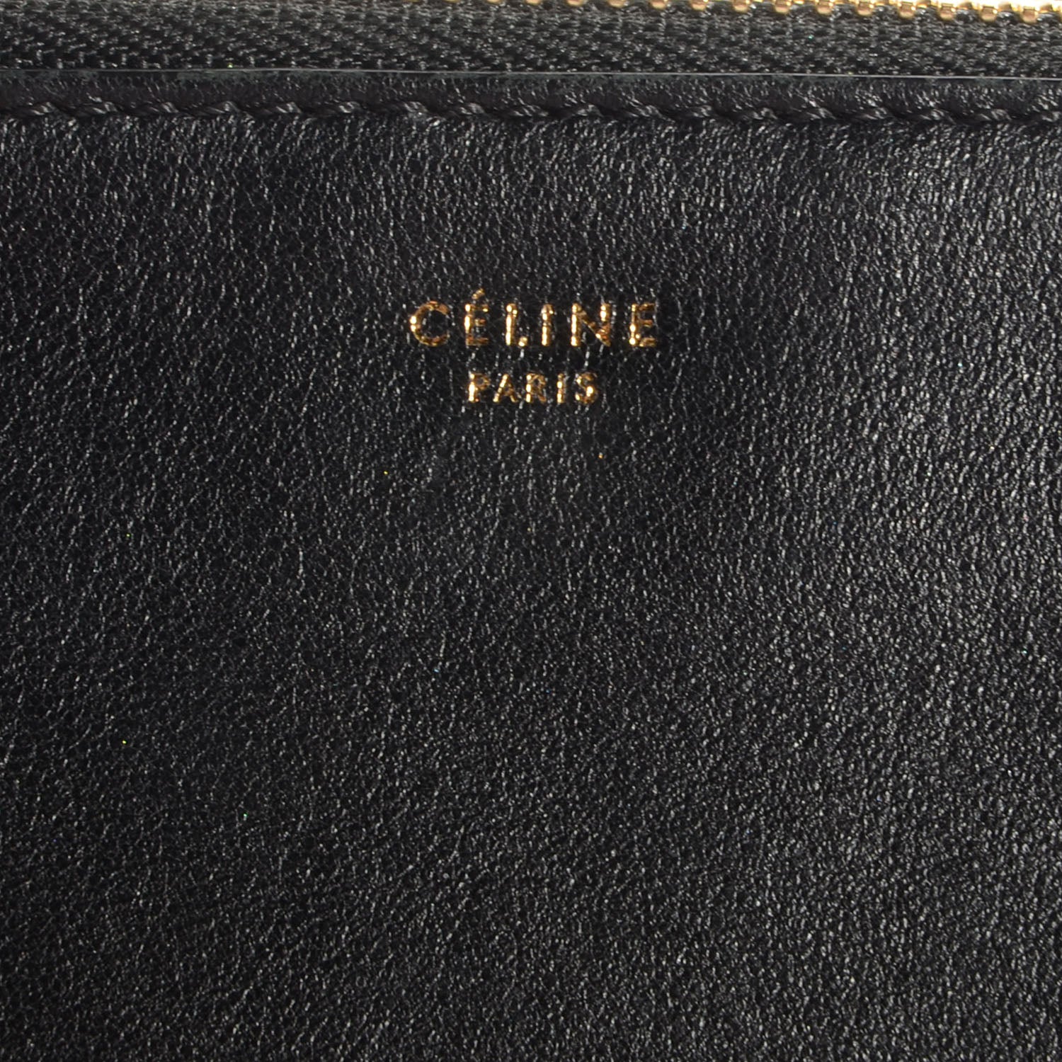 Celine Lambskin Large Trio Crossbody Bag Black 8 of 8