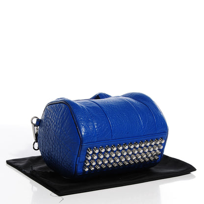 Alexander Wang Pebbled Lambskin Rockie Royal w Silver Hardware 4 of 7