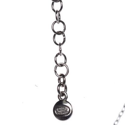 Chanel Crystal Star CC Pendant Necklace Silver 5 of 6