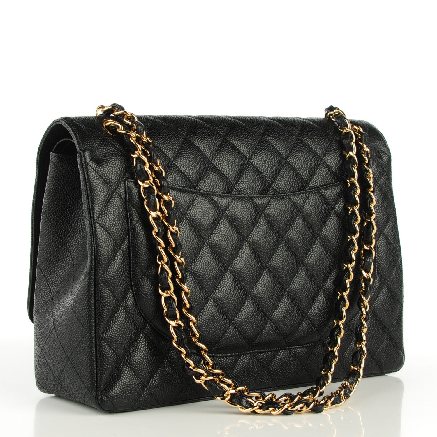 Chanel Caviar Quilted Maxi Double Flap Black 3 of 9