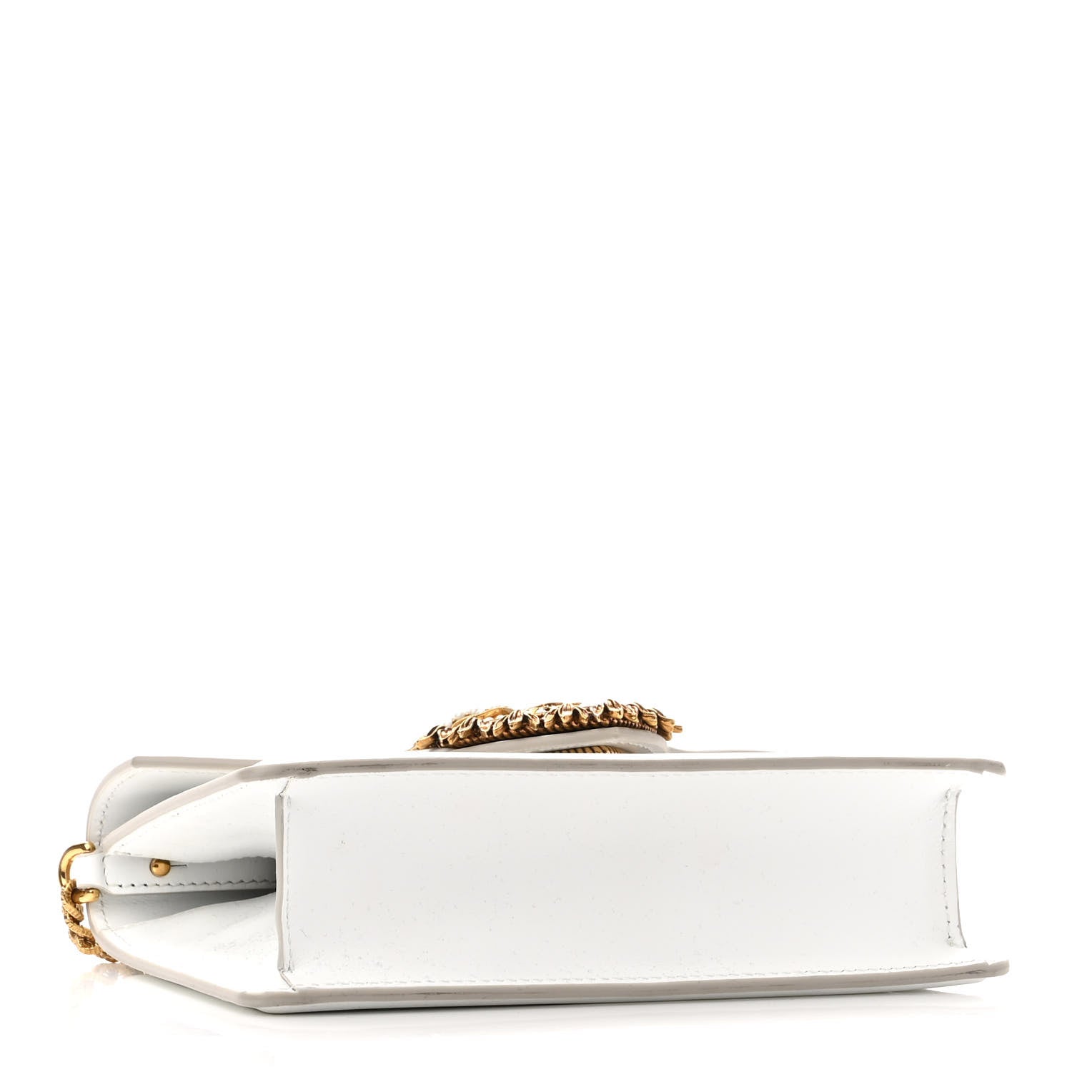 Dolce & Gabbana Smooth Calfskin Small Devotion Envelope Top Handle Bag White 4 of 10