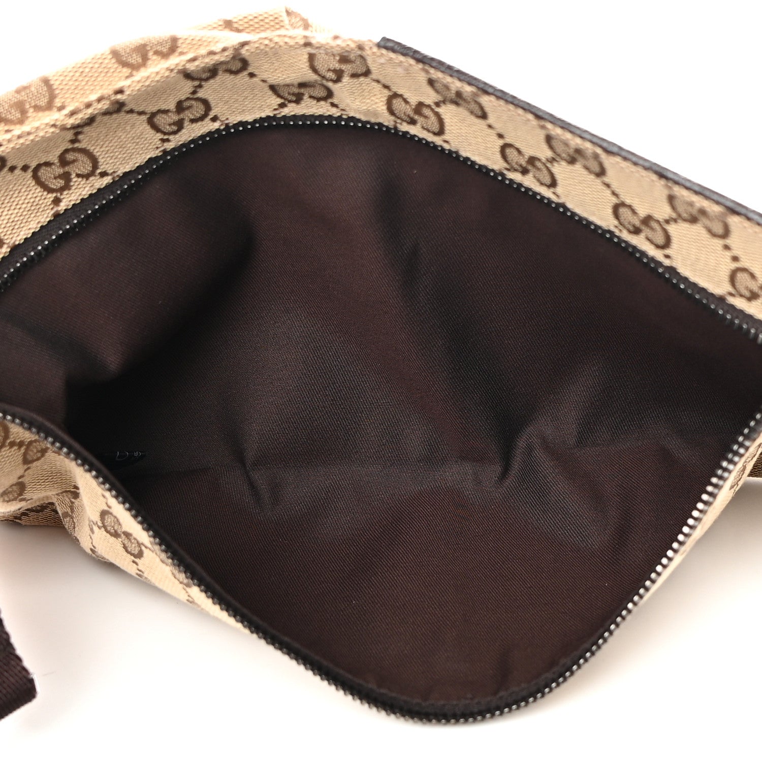 Gucci GG Monogram Double Pocket Belt Bag Dark Brown 5 of 11