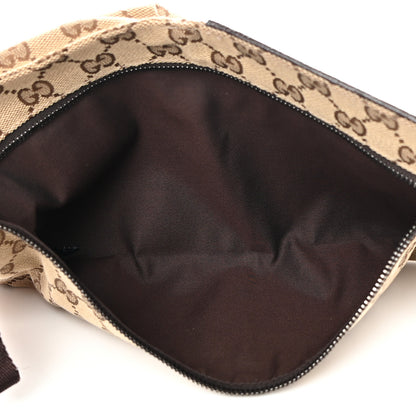 Gucci GG Monogram Double Pocket Belt Bag Dark Brown 5 of 11