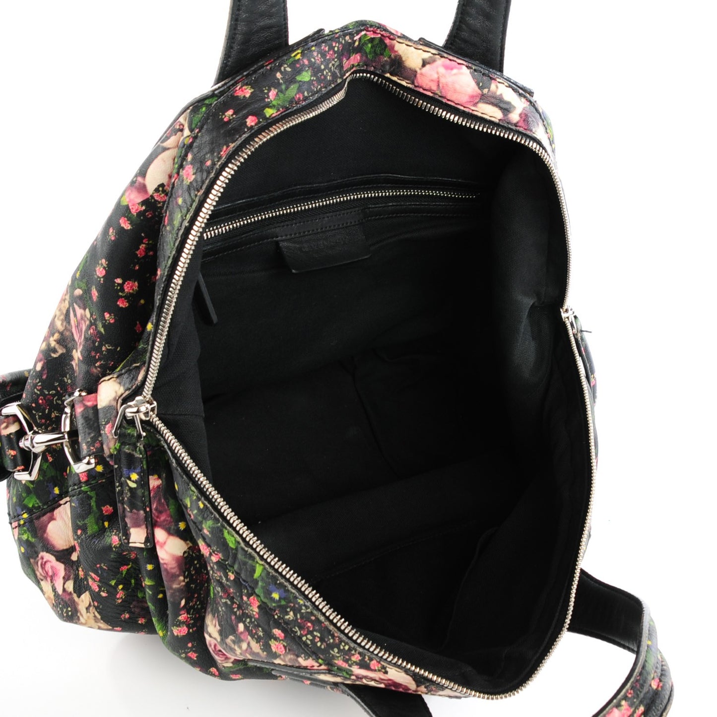Lambskin Roses Camouflage Print Medium Nightingale Black