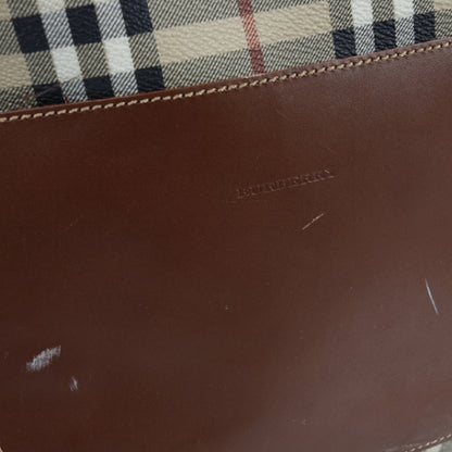 Burberry Haymarket Check Duffle Bag Brown 6 of 11