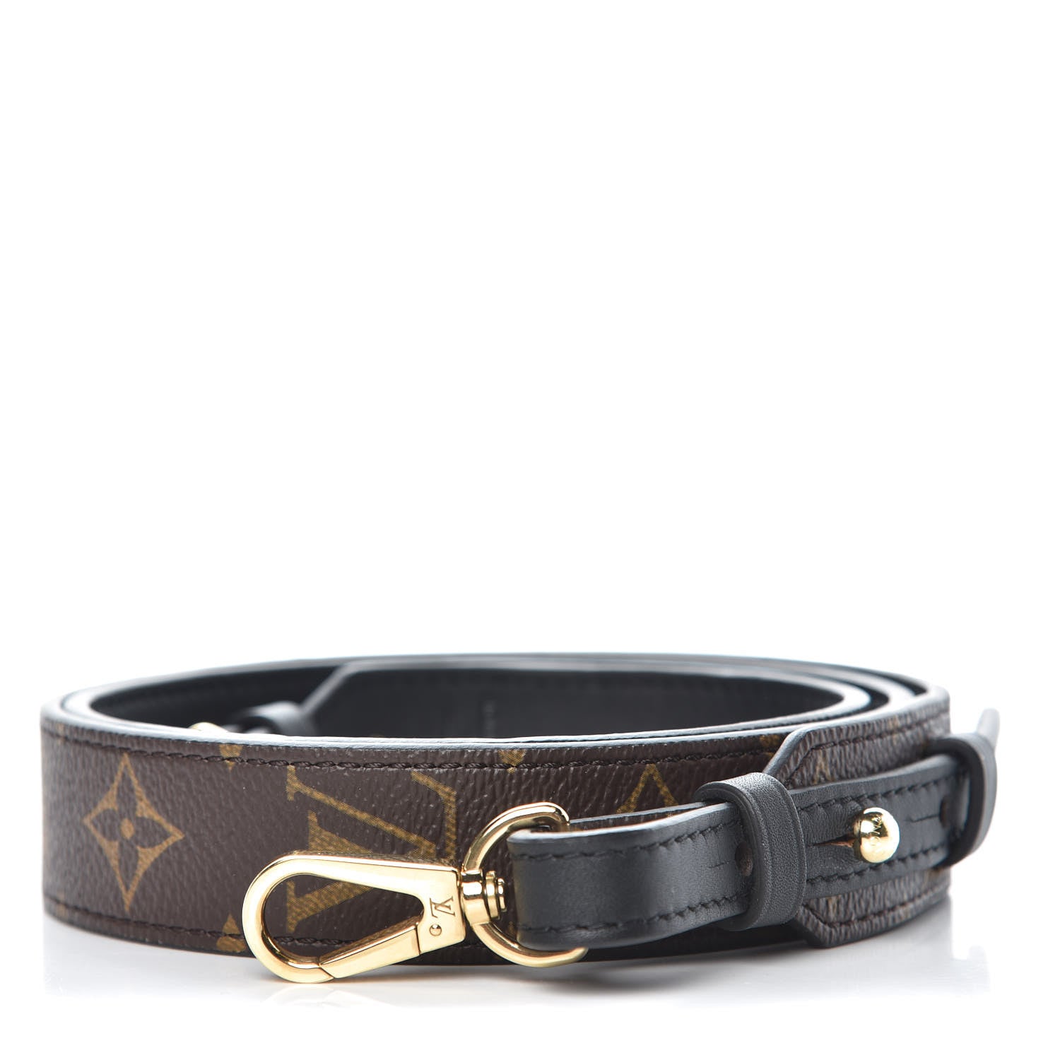 Louis Vuitton Monogram Bandouliere Shoulder Strap XL Black 1 of 5