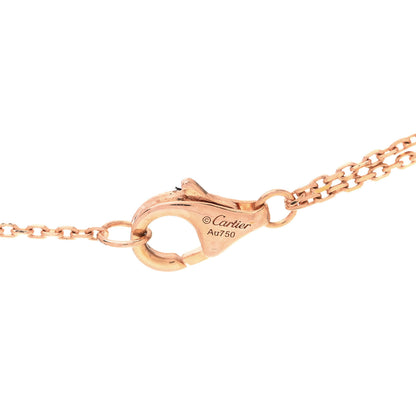 Cartier 18K Pink Yellow White Gold Trinity Double Chain Pendant Necklace 5 of 6