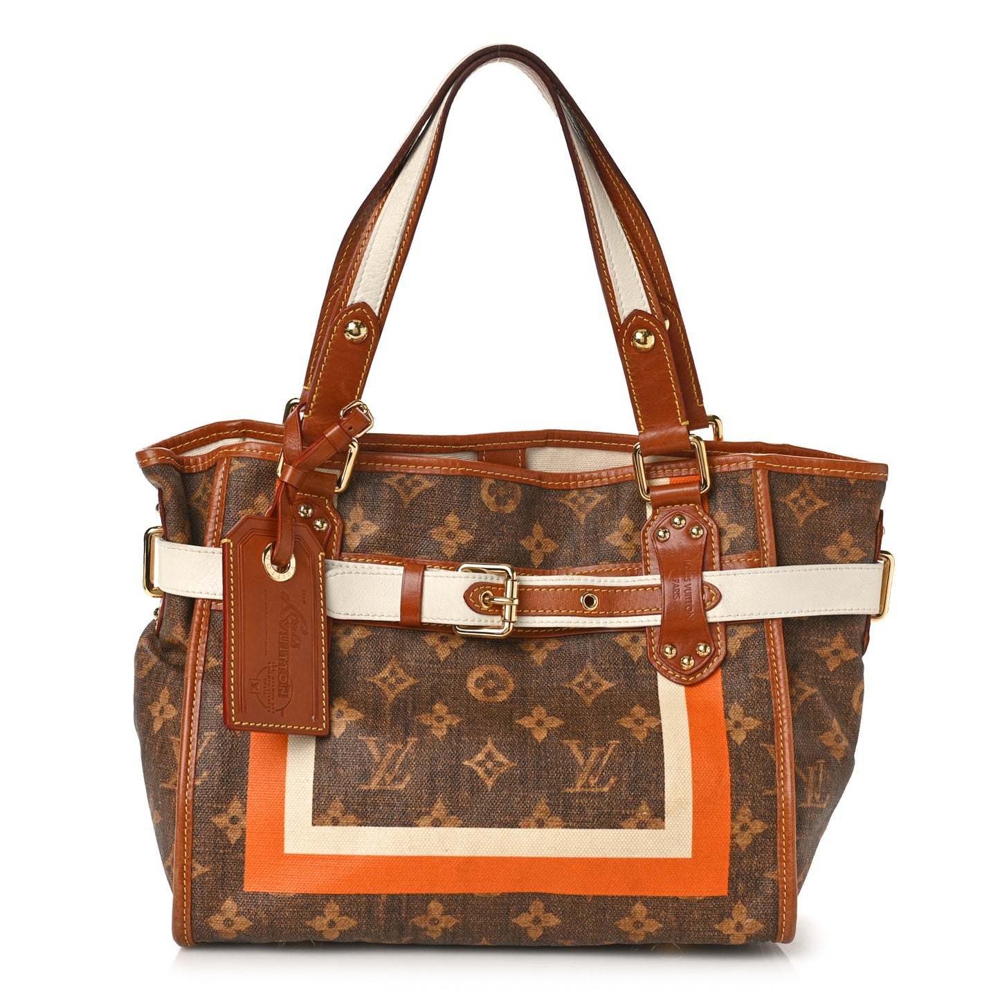 Monogram Rayures Tisse Sac PM