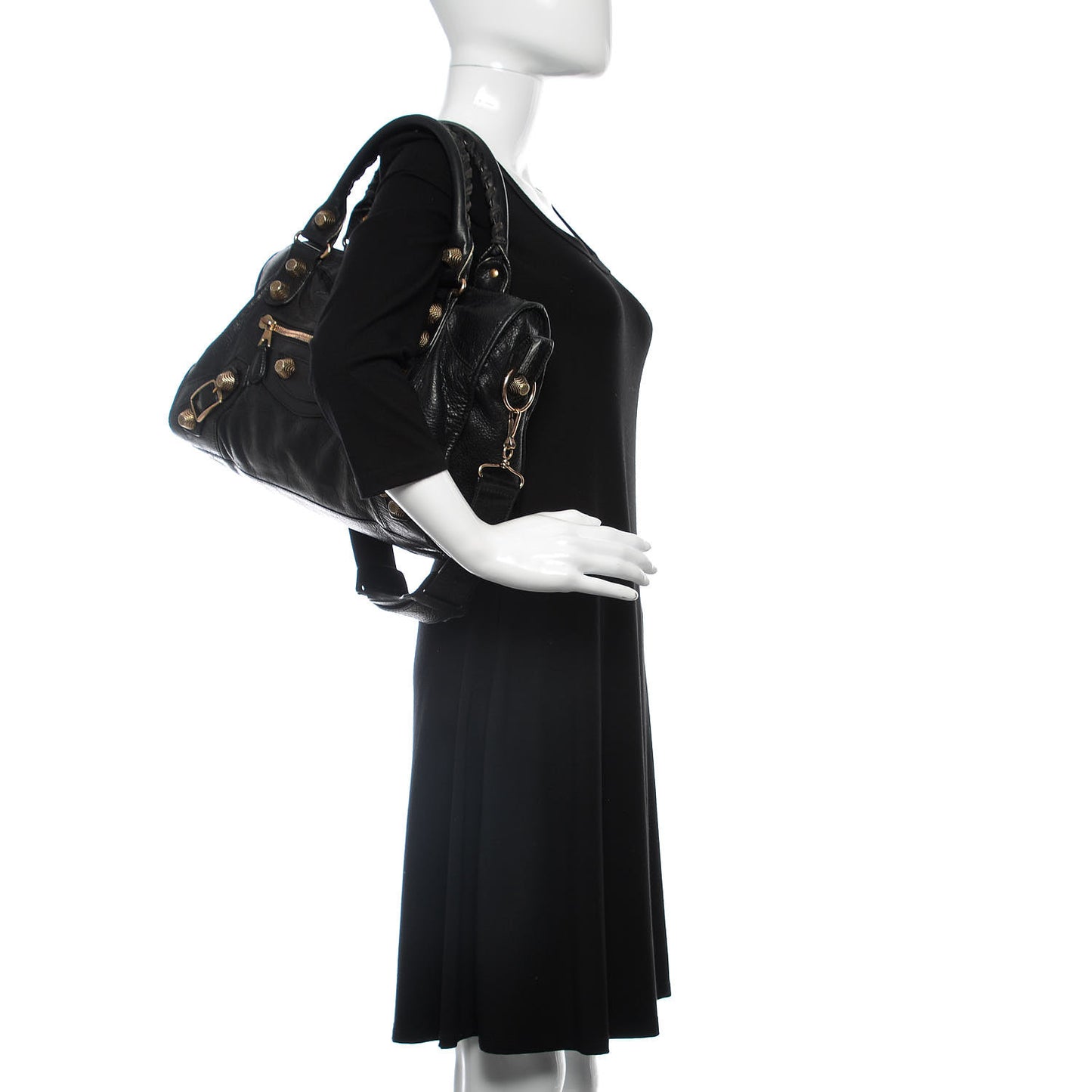 Agneau Giant 21 Rose Gold Hardware City Black