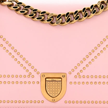 Christian Dior Lambskin Studded Small Diorama Flap Bag Baby Pink 8 of 10