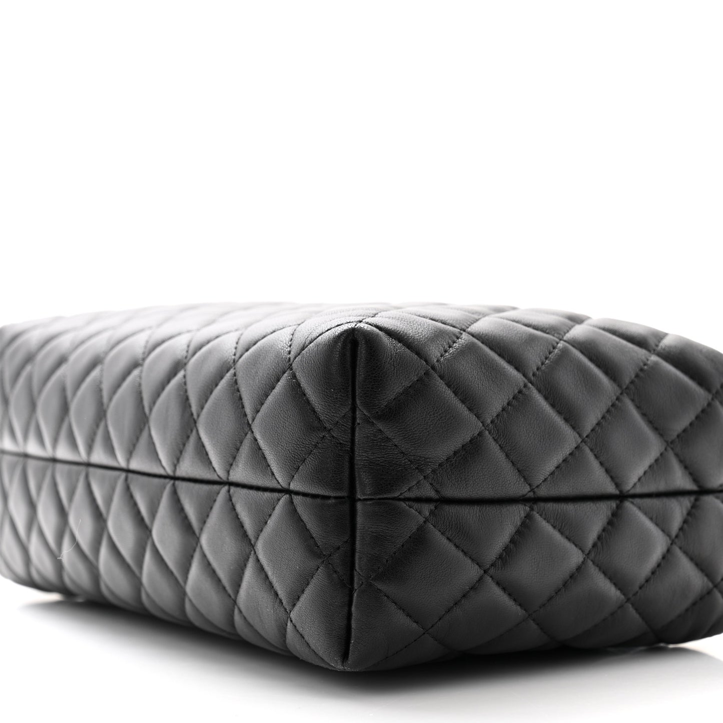 Lambskin Quilted Hobo Black