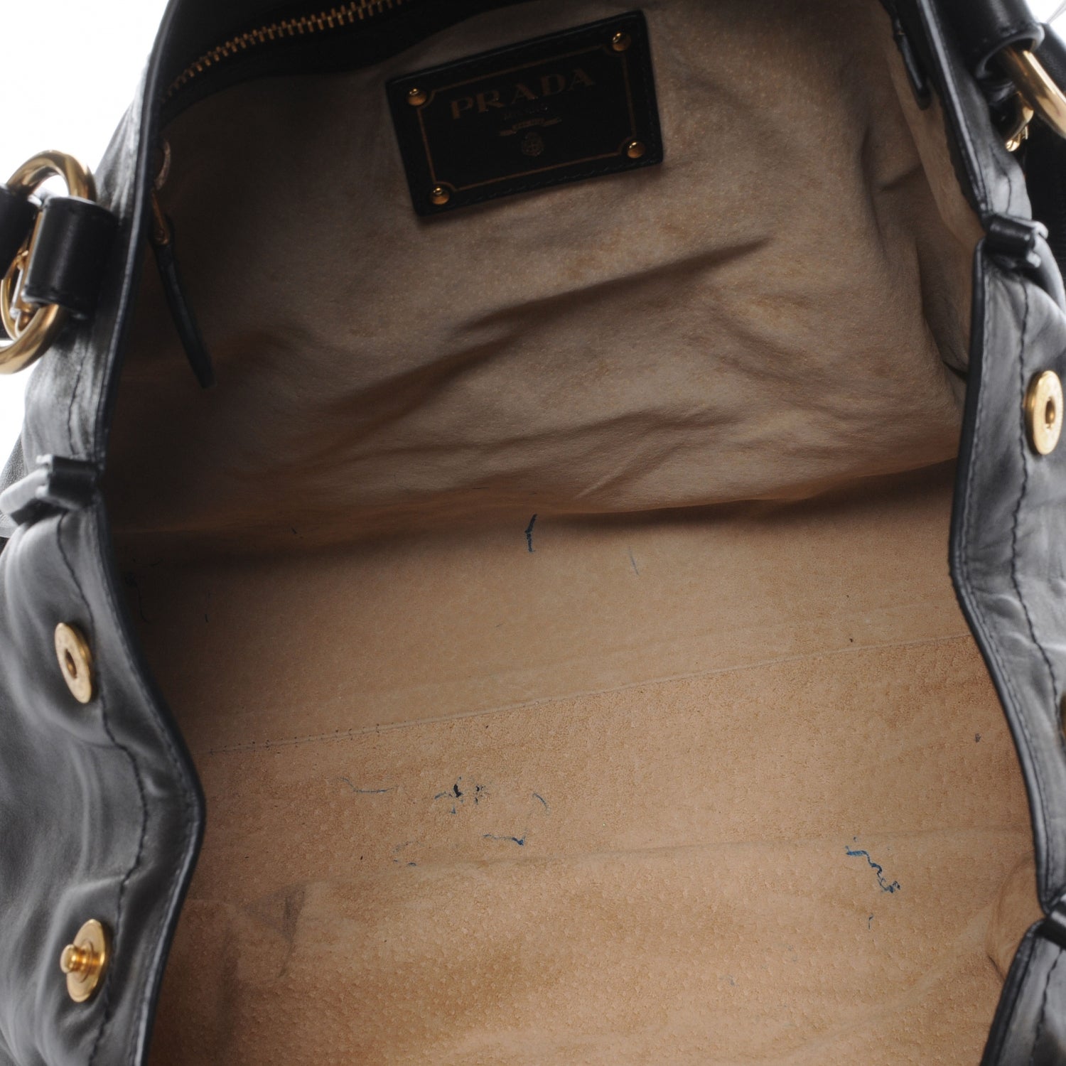 Prada Soft Calf Shoulder Bag Nero Black 6 of 9
