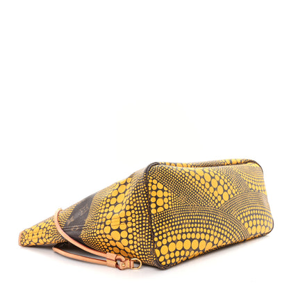 Louis Vuitton Monogram Kusama Waves Neverfull MM Yellow 4 of 10