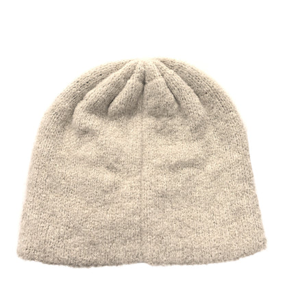 Chanel Wool Cashmere CC Beanie Hat Beige Black White 2 of 4