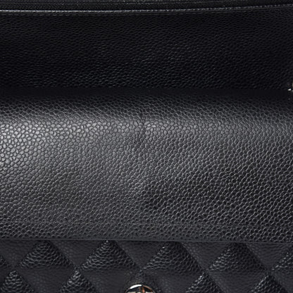 Chanel Caviar Quilted Medium Double Flap Black 14 of 18