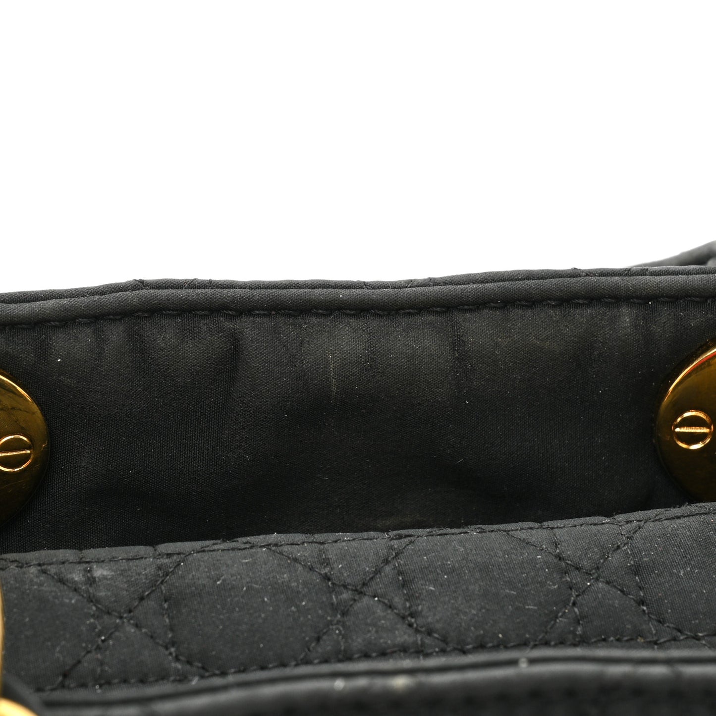 Nylon Cannage Mini Lady Dior Black