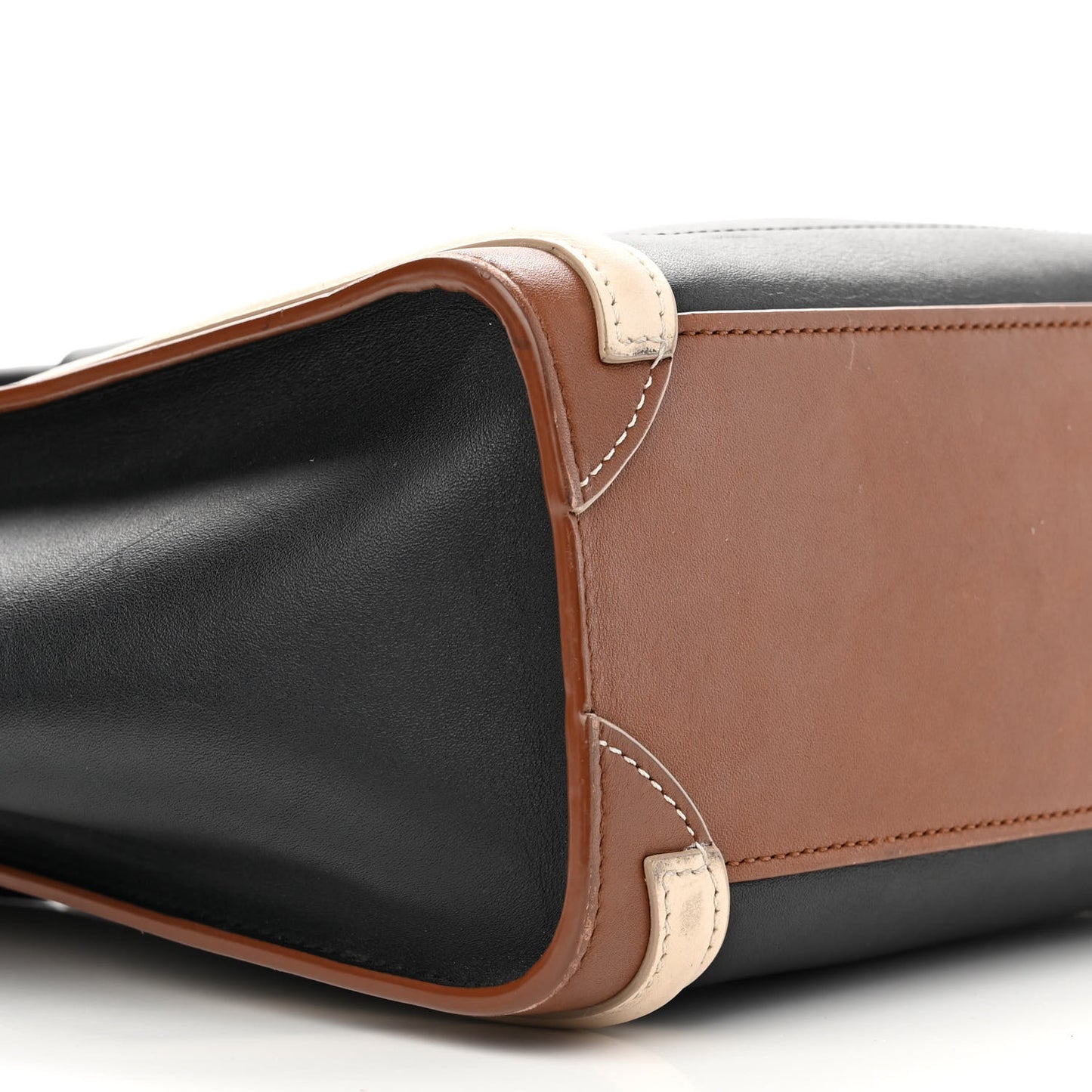 Smooth Calfskin Nano Tri-Color Luggage Multicolor