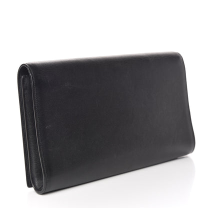 Saint Laurent Calfskin Monogram Large Belle De Jour Clutch Black 3 of 21