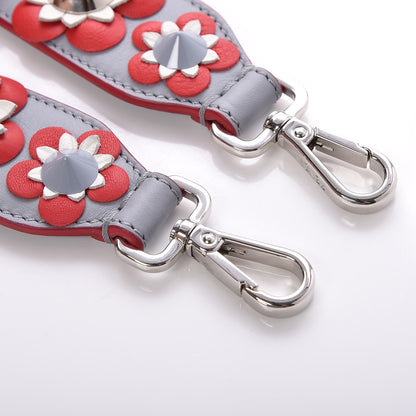 Fendi Vitello Dolce Flowerland Studded Strap You Ardesia Blue Notte 5 of 6