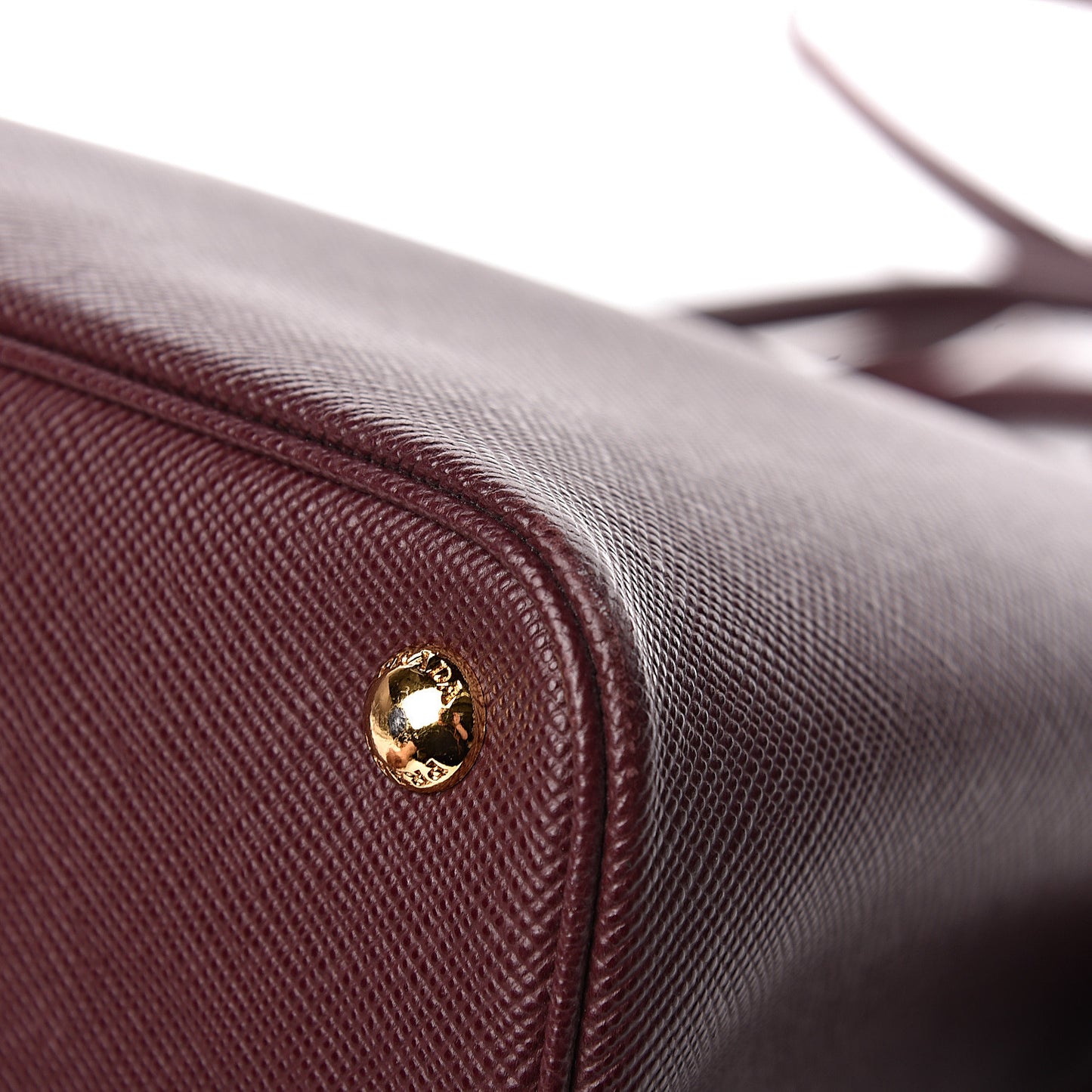 Saffiano Cuir Large Double Bag Granato Scarlatto